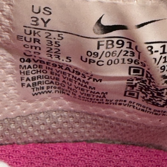 Nike Pink and White Dunk Low Sneakers - Picture 2 of 9